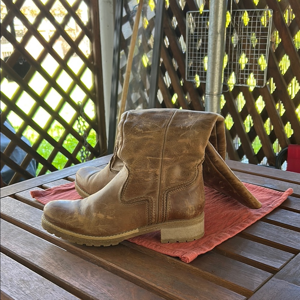 Women's Brown Combat Boots